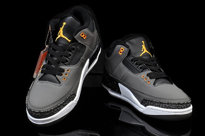 2014 Nike Air Jordan III 3 Retro Chaussures Hommes Gris (2)